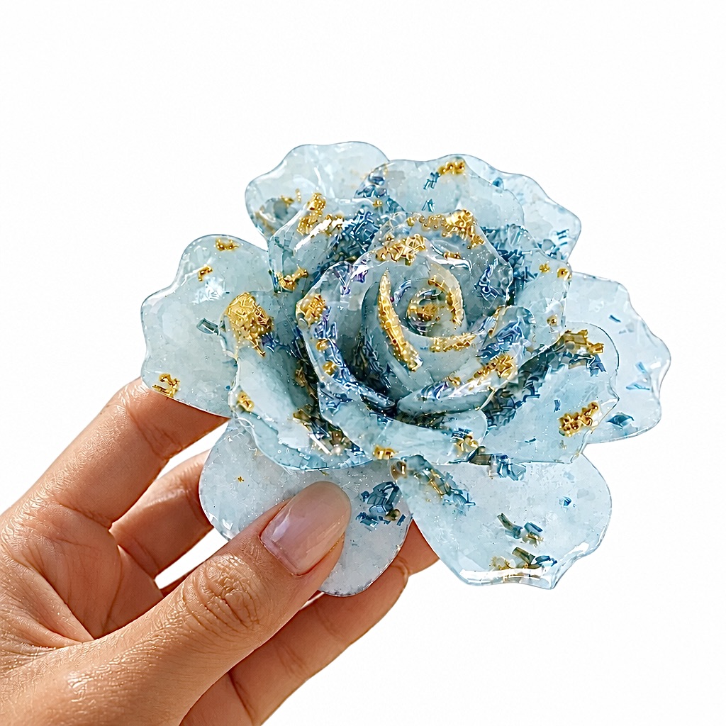 Grande rose orgonite