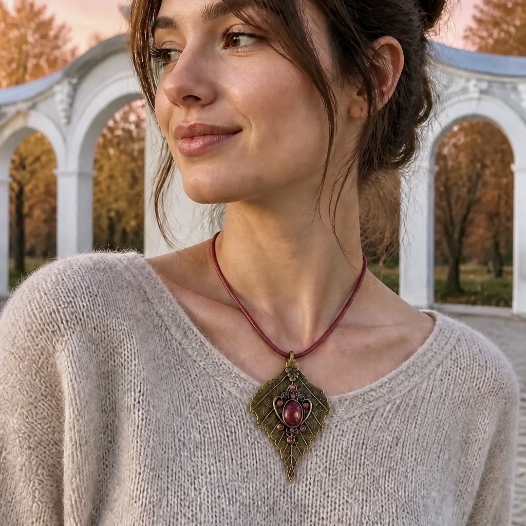 Pendentif orgonite Crépuscule à Brocéliande – Image 2