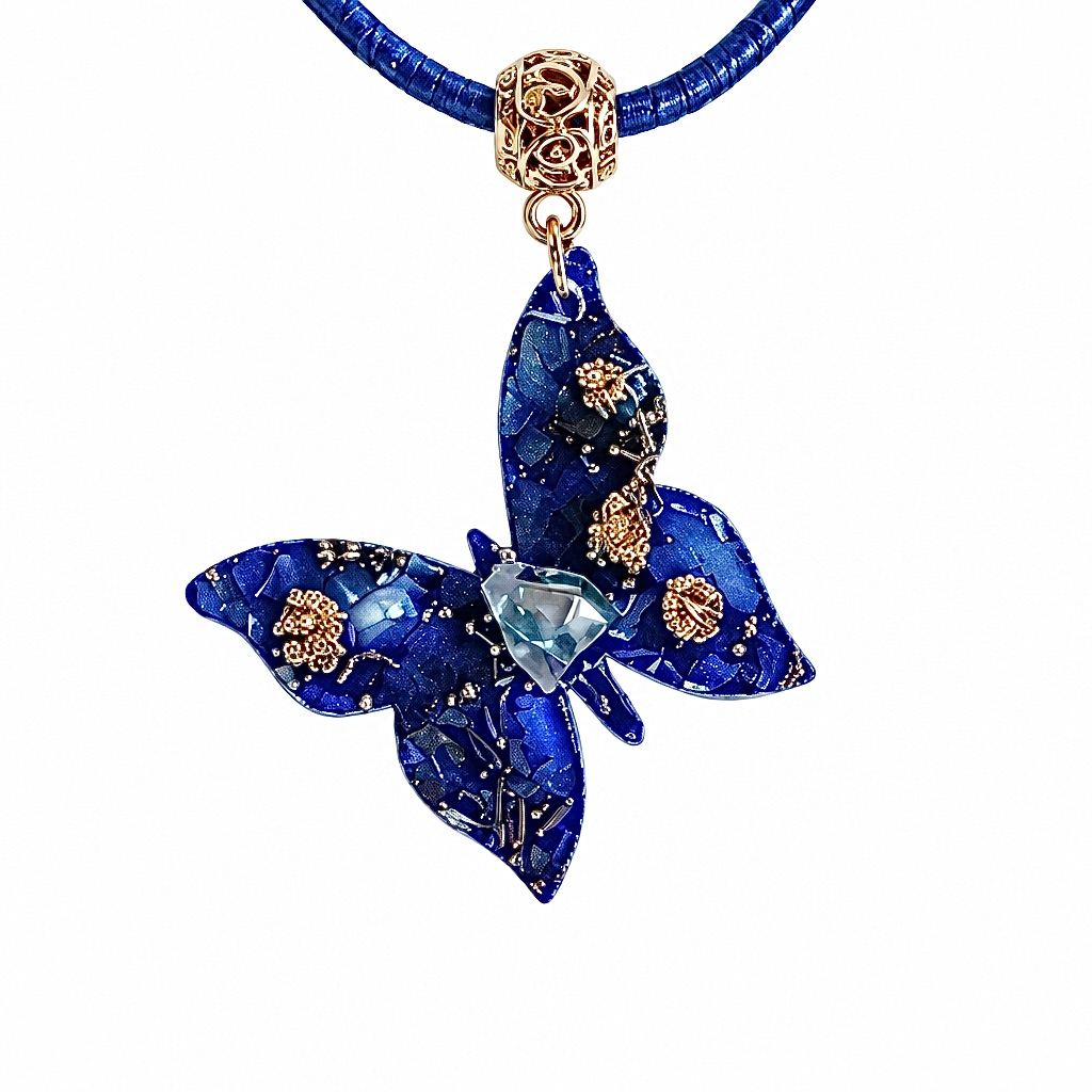Pendentif orgonite Papillon