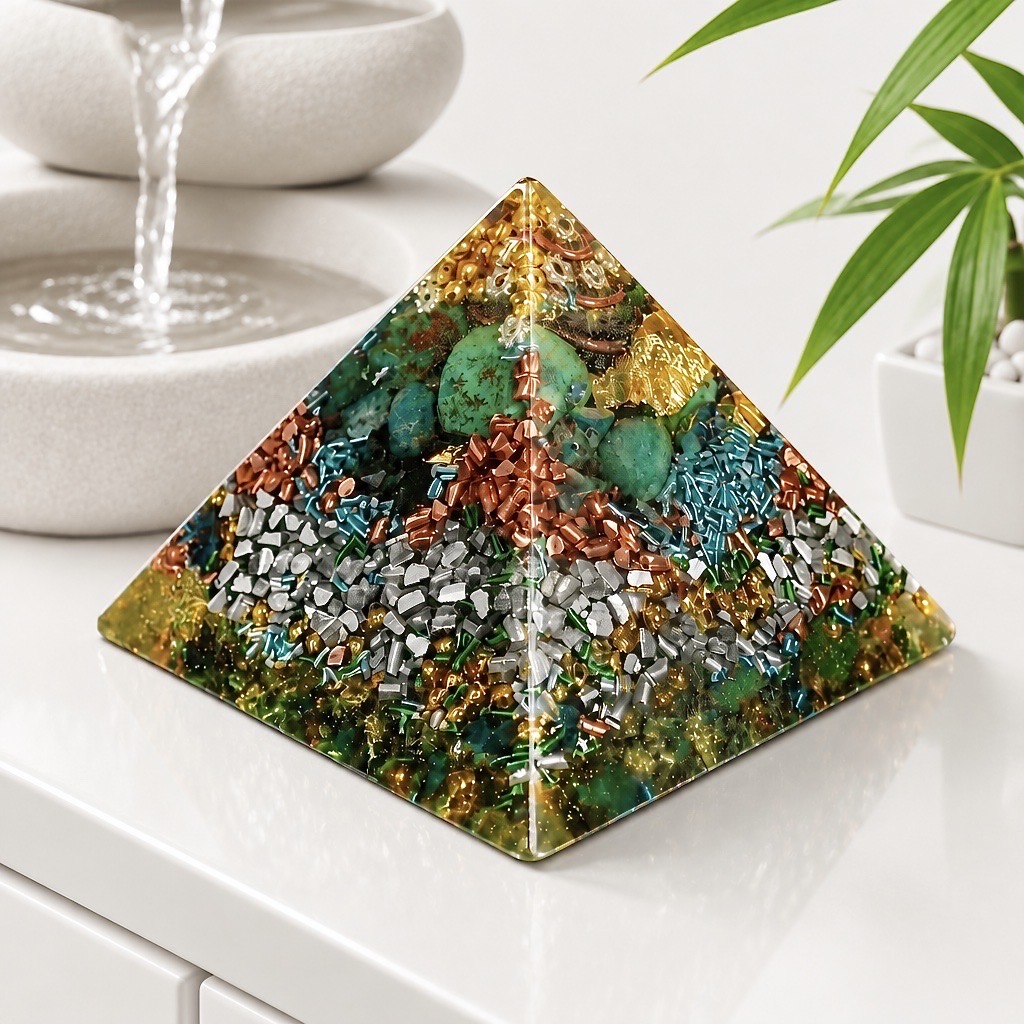 Orgonite pyramide chrysocolle