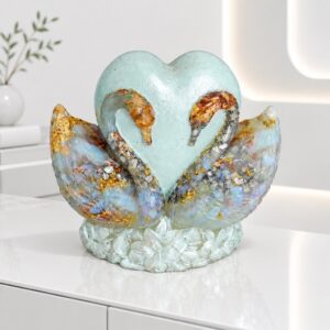 Orgonite coeur de Cygnes
