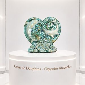Orgonite Coeur de Dauphins