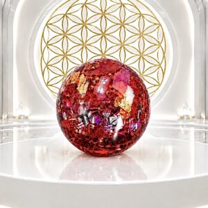 Orgonite sphère quartz cerise